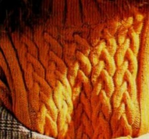 вязание на спиц коса и жгуты  перв