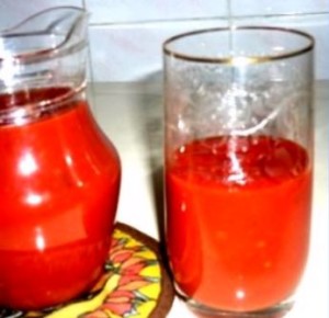 томатный сок и пом в собст соку